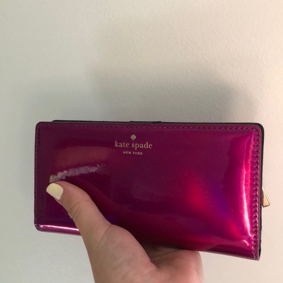 kate spade Handbags - ♠️ Kate Spade New York Purple Metallic Wallet 🦄⚡️